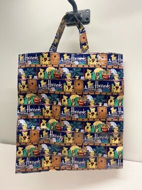 Vintage Harrods “Library & Teddy Bears” Tote Bag